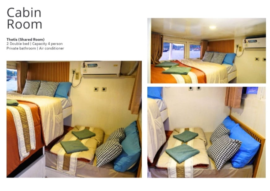 Shared Thetis cabin aboard Giona liveaboard