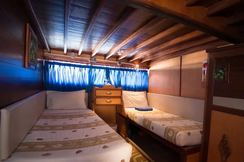Lower Deck Twin Bed Cabin cabin aboard Raja Ampat Explorer liveaboard