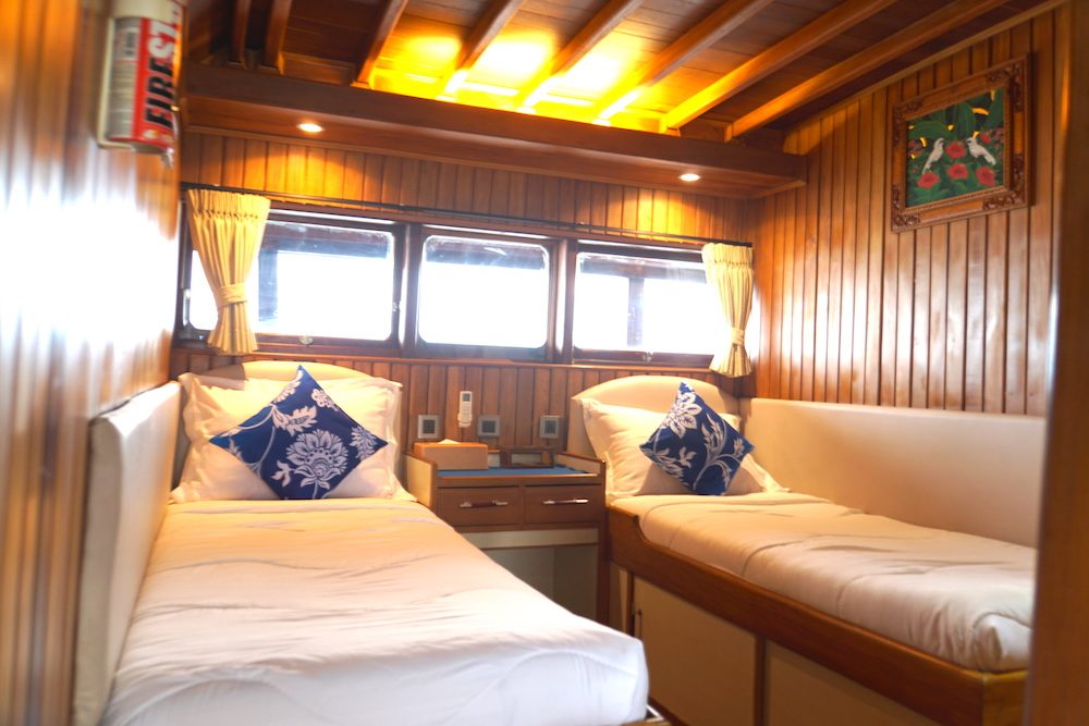 Upper Deck Twin Cabin cabin aboard Raja Ampat Explorer liveaboard