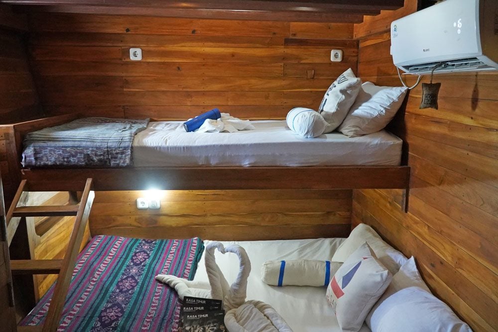 Deluxe Cabin Lower Deck cabin aboard EcoXplorer liveaboard