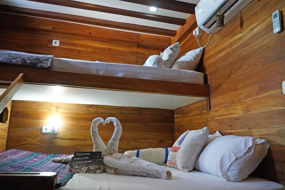Deluxe Cabin Lower Deck cabin aboard EcoXplorer liveaboard