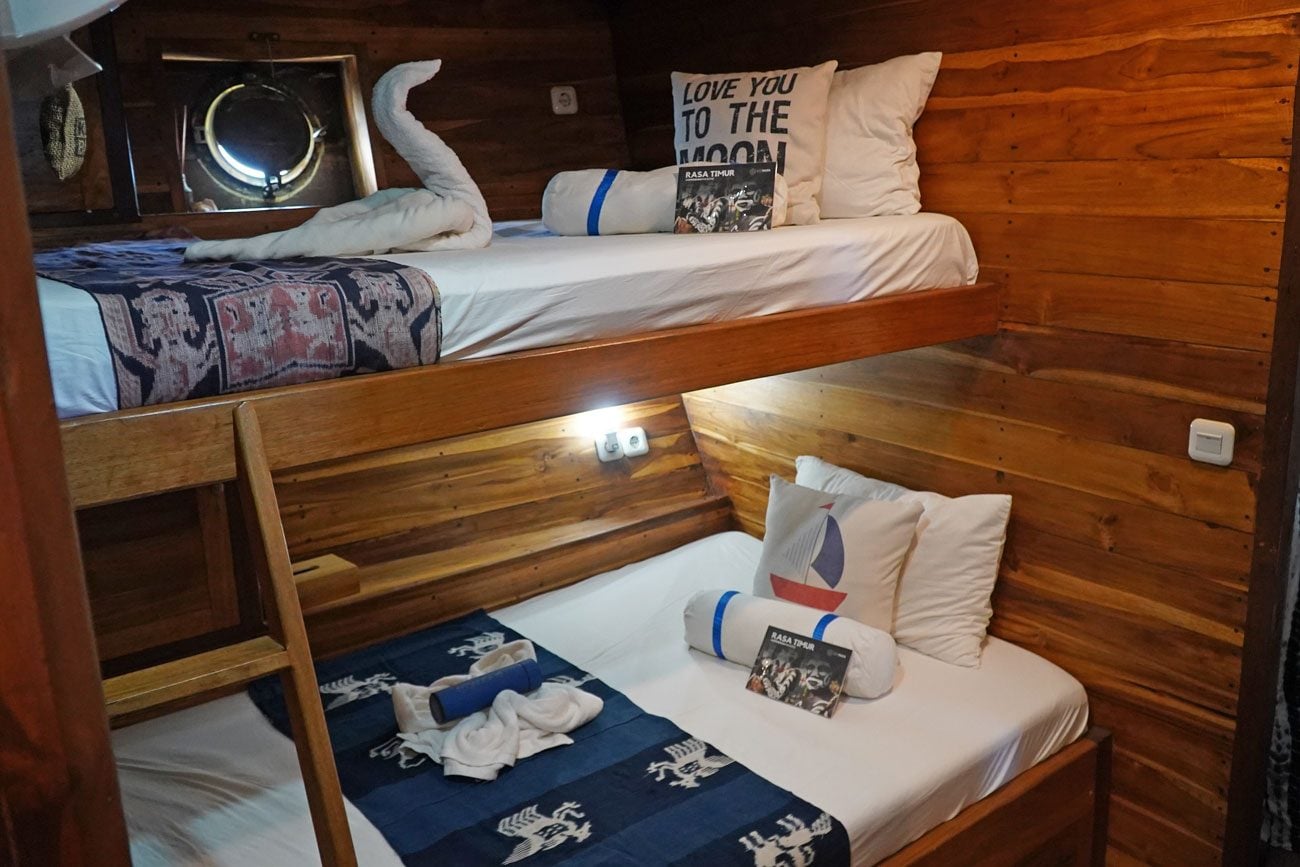 Standard Cabin Lower Deck cabin aboard EcoXplorer liveaboard
