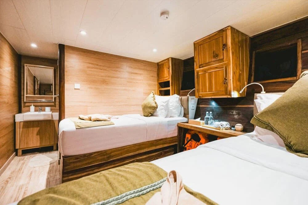 Classic Twin cabin aboard Indo Master liveaboard
