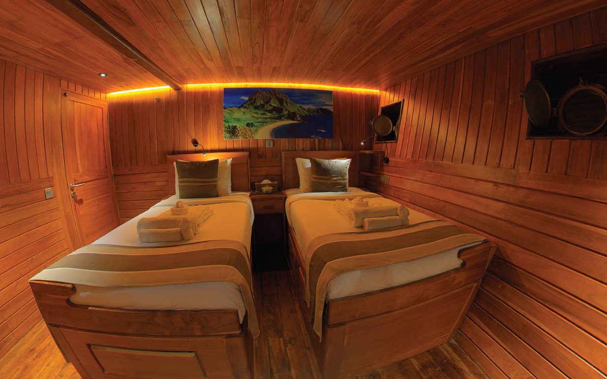 Standard Cabin – Double or Twin (Lower Deck) cabin aboard Damai I liveaboard