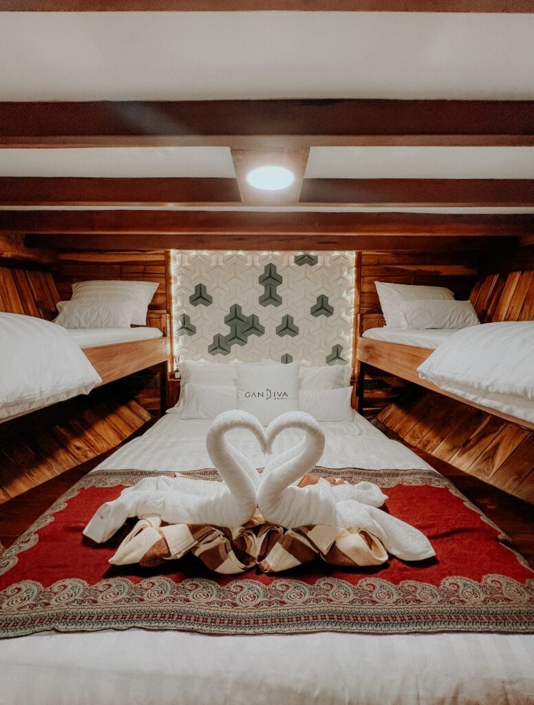 Yudishtira Room cabin aboard Gandiva liveaboard