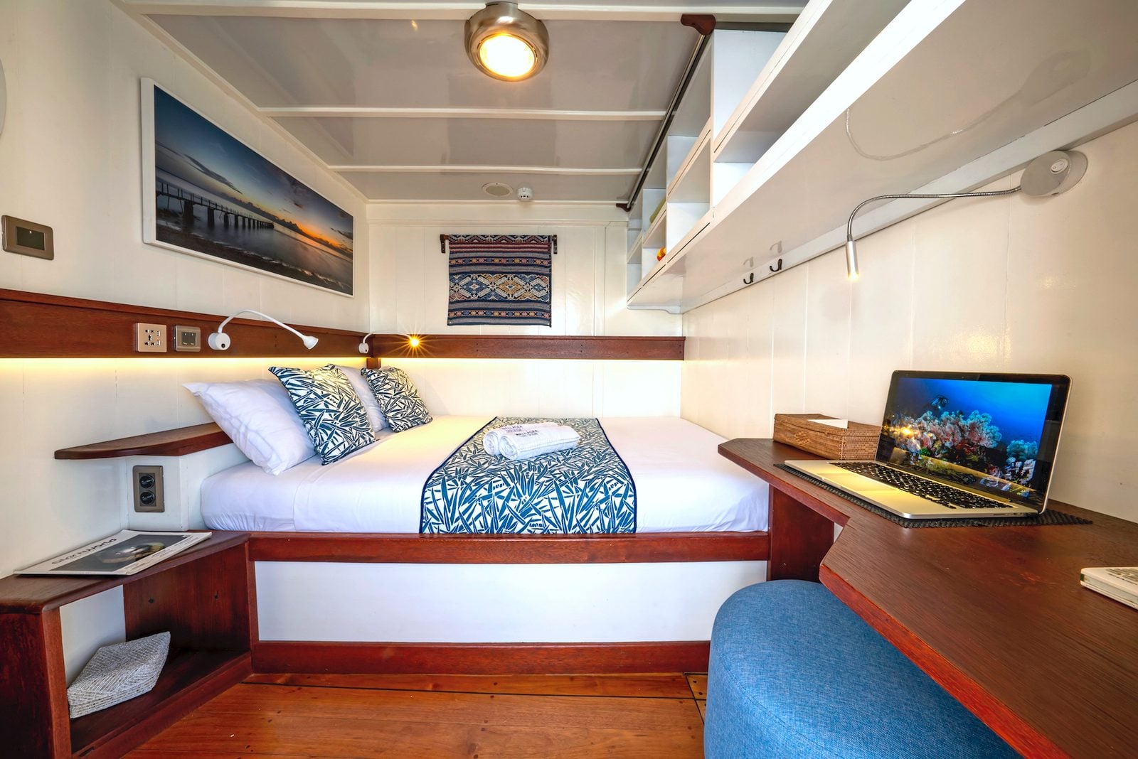 Sea View Double Upper Deck cabin aboard MV Ambai liveaboard