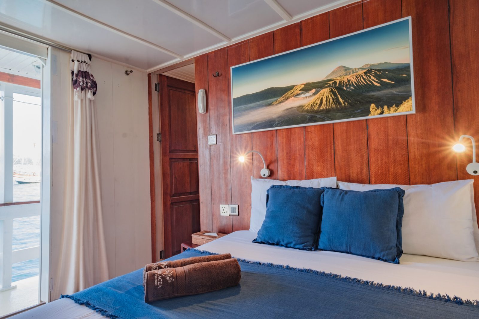 Sea View Double Upper Deck cabin aboard MV Ambai liveaboard