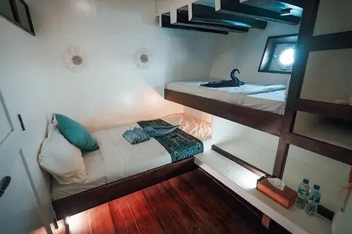 Lower Deck Triple Cabin cabin aboard Queenesia II liveaboard