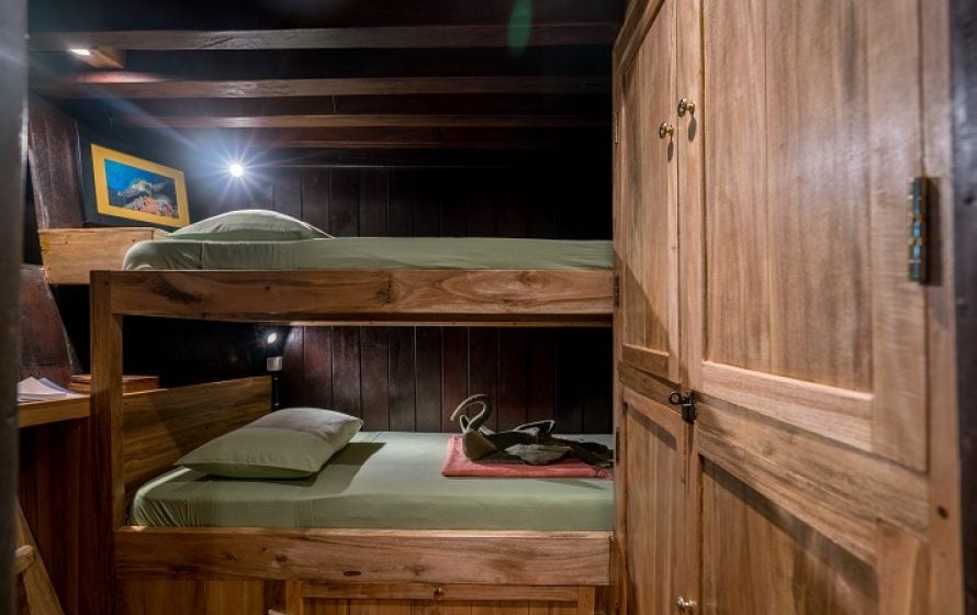 Foredeck Twin Bunk Cabin cabin aboard SMY Ondina liveaboard